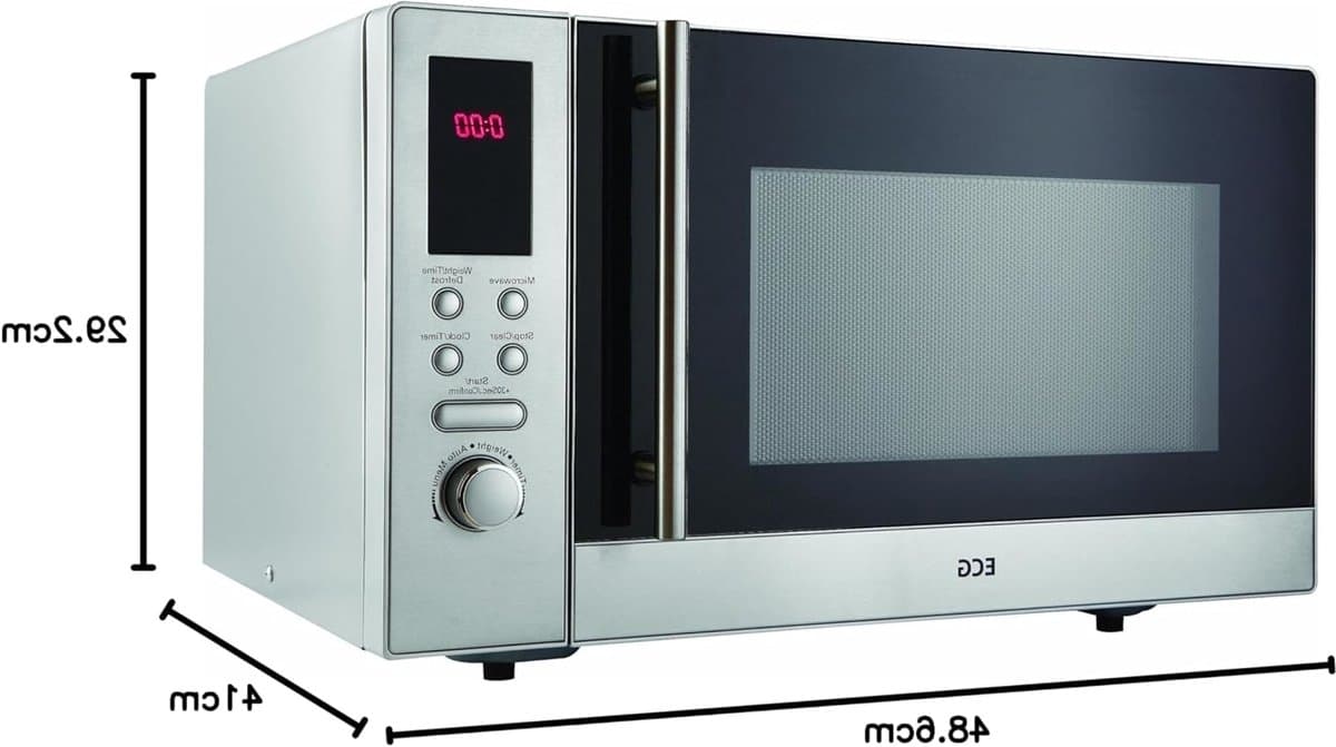 Magnetron – Microgolfoven – Kleine Oven – Keukenoven – Digitale Magnetron – 23 Liter Inhoud – 800 Watt Vermogen – Roestvrij Stalen Behuizing — afbeelding 1