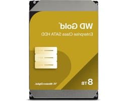 Interne Harde Schijf - Opslagstation Data - Grote Bestanden Opslaan - Hoge Overdrachtssnelheid - 8 TB - Goud