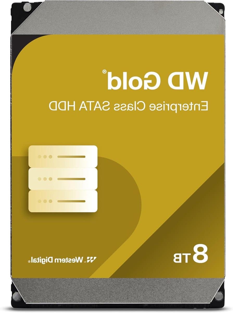 Interne Harde Schijf - Opslagstation Data - Grote Bestanden Opslaan - Hoge Overdrachtssnelheid - 8 TB - Goud — afbeelding 1