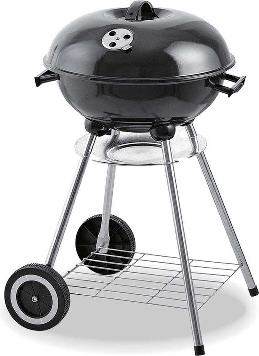 Houtskool Barbecue Metaal op Wielen (78x46cm) — afbeelding 1