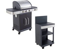 Gasbarbecue FIDGI 3 met sideboard