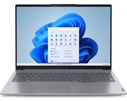 Lenovo ThinkBook 16 G6 IRL Intel® Core™ i5 i5-13420H Laptop 40,6 cm (16") WUXGA 16 GB DDR5-SDRAM 512 GB SSD Wi-Fi 6 (802.11ax) Windows 11 Pro Engels Grijs
