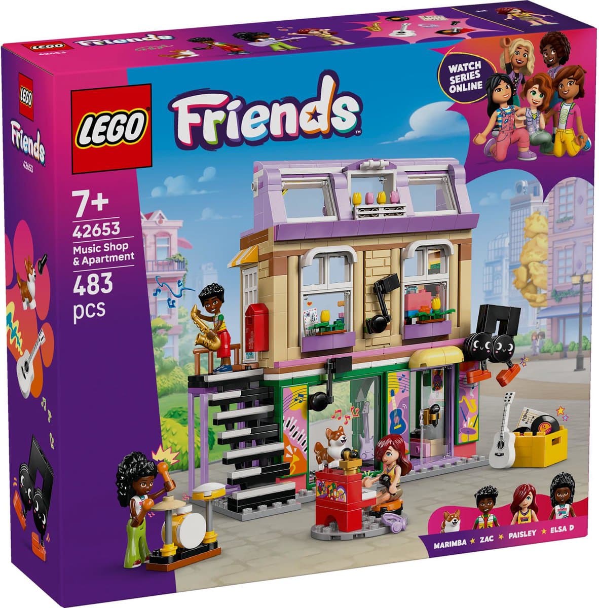 LEGO Friends Muziekwinkel en Appartement 42653 — afbeelding 1