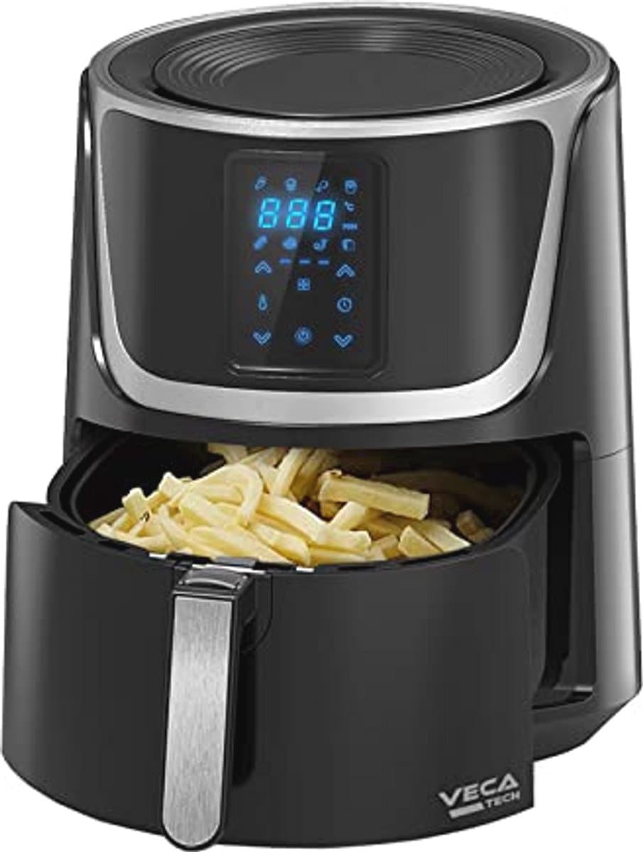 Grote Airfryer met Digitale LED Touch Screen - Gezond Frituren en Koken (5.5 Liter) — afbeelding 1