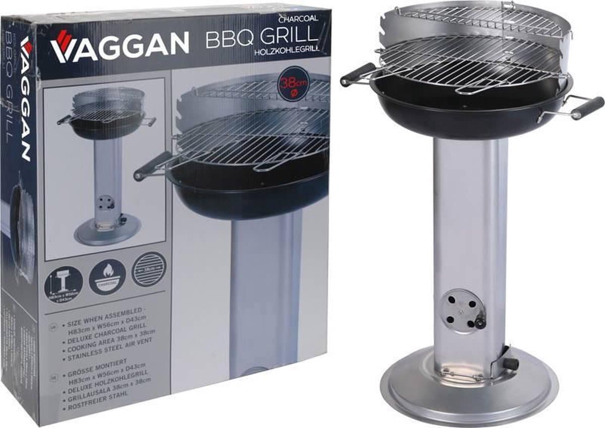 Vaggan RVS luxe barbecue met voorraadrek — afbeelding 1