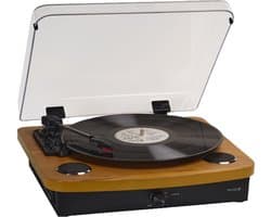 Denver Platenspeler Dual Bluetooth - Ingebouwde Speakers - USB - Retro - Hout - VPL230LW