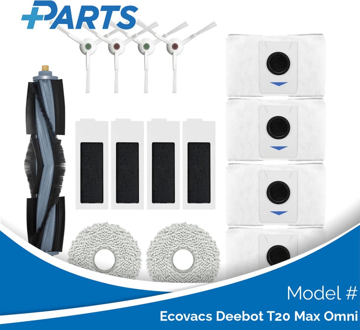 Ecovacs Deebot T20 Max Omni Onderhoudsset (Plus.Parts® alternatief voor DKT010095) — afbeelding 1