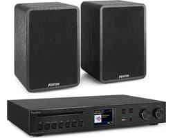 Fenton HiFi stereo set met 2 speakers en tuner - Met Bluetooth, DAB+, FM en internetradio - 200W