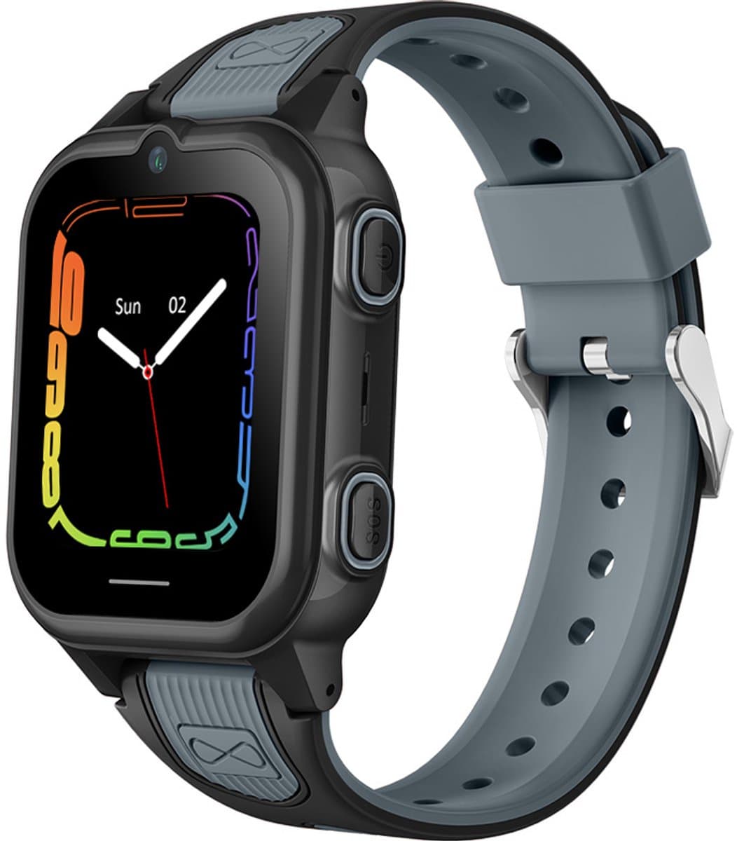 Watcher VII touch 4G smartwatch - kinder GPS horloge - met camera - incl. SIM-kaart - zwart — afbeelding 1