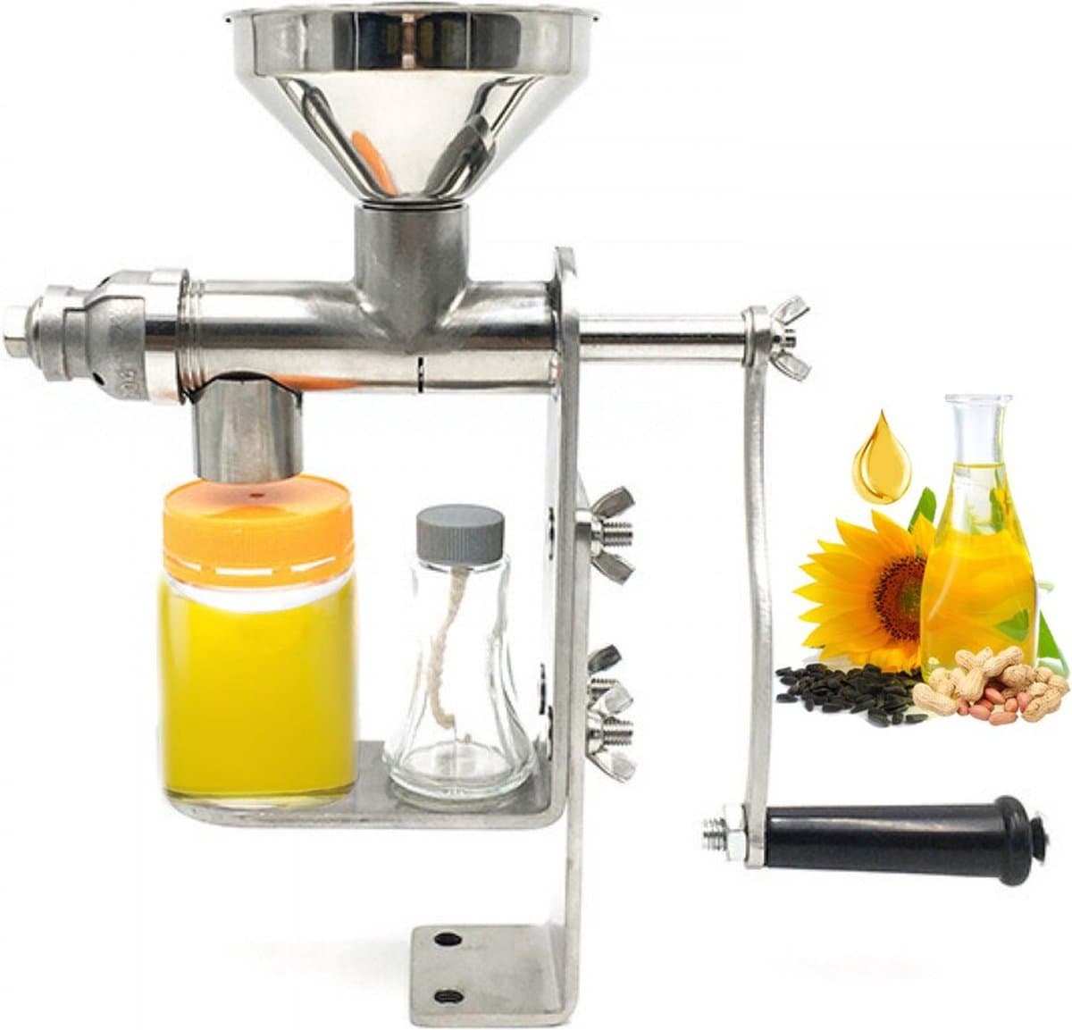 Handmatige oliepersmachine Olie-extractor Handpers Moeren Zaad Keukengereedschap Aan — afbeelding 1