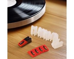 Navaris vervangende naald voor platenspeler - Universele stylus compatibel met de meeste platenspelers - Voor betere sound kwaliteit - Set van 5