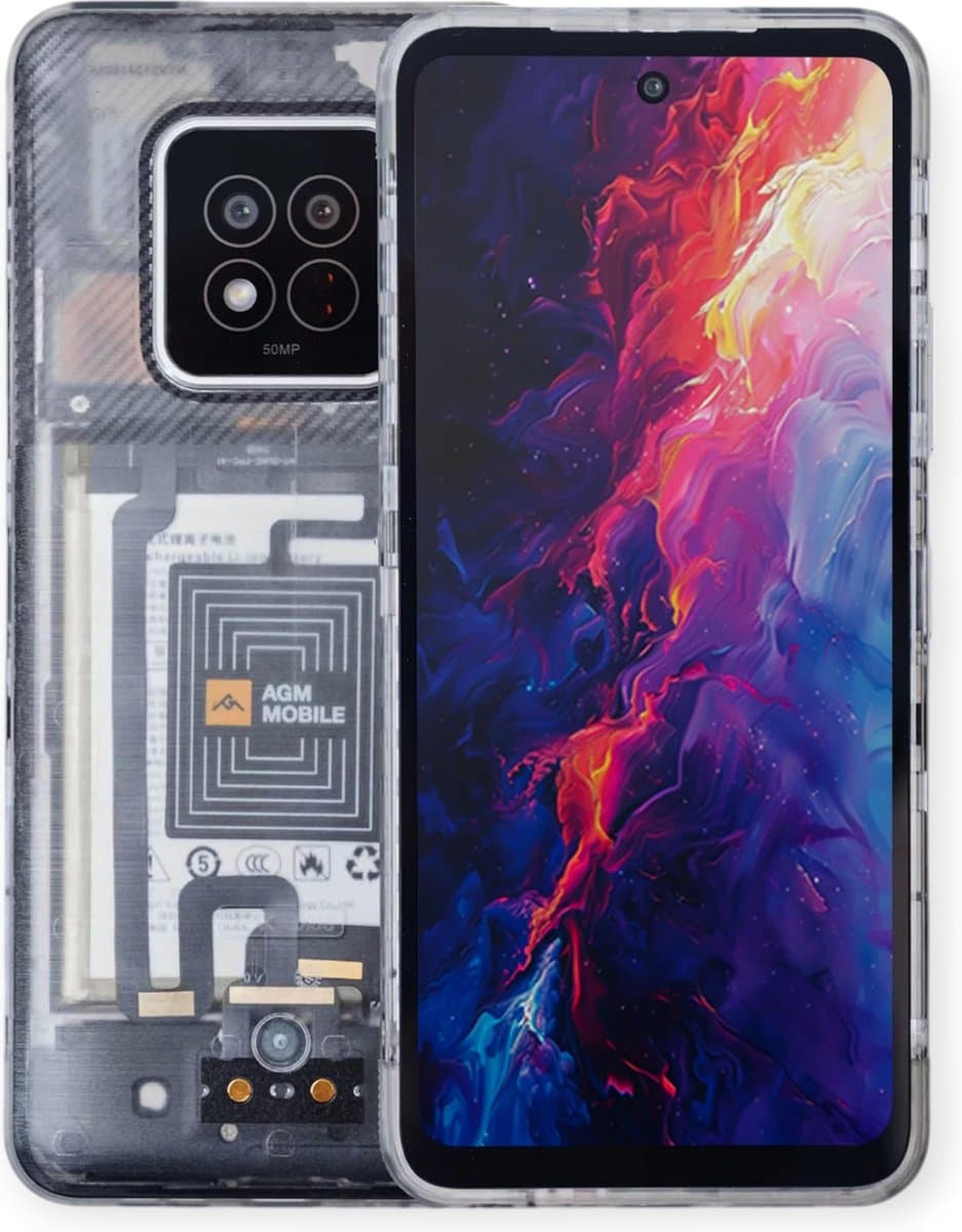 AGM X6 Phantom Transparant 5G robuuste smartphone — afbeelding 1