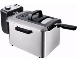 Friteuse - Frituurpan - Lekker Frituren - Mechanische Bediening - 4 Liter - Roestvrij staal