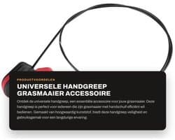 Handgreep Universeel - Kunststof - Geschikt voor Grasmaaiers - Duurzaam - Eenvoudige Installatie - Afmetingen 5,5 x 11 cm - Grasmaaierhandgreep