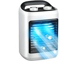Draagbare Airco - Persoonlijke Koeler - Persoonlijke Verkoeling - 6 Snelheden Instelbaar - 180 ml Tank - Wit