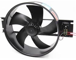 Industriële Axiale Ventilator - Luchtverplaatsing Ventilator - Luchtcirculatie Verbeteren - Koperen Spoel - 300 mm - Zwart