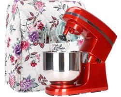 Mixerhoes Keuken - Apparaathoes - Apparaten Beschermen - Met Opbergvakken - Voor 5-8 Liter - Bloemenprint