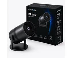 LumeWorks Prime Beamer - Full HD 1080p Mini Beamer met WiFi en Bluetooth - Ingebouwde Apps (Netflix, YouTube) - Tot 150 inch Projectie