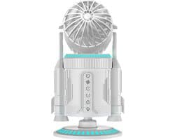 Bureaumachine - Persoonlijke ventilator - Verkoeling op kantoor - Dubbel spraysysteem - 34 x 16 x 34 cm - Zilver