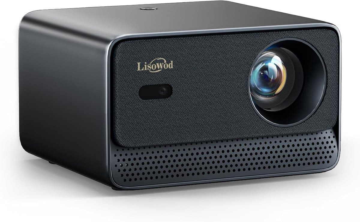 SnelShoppen - 4K Projector Met 800+ Apps voor Netflix, Browser & Live TV | AI Auto Setup & CEC Besturing | Full HD 1080P 1300 ANSI Lisowod Slimme Proj — afbeelding 1