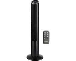 Torenventilator - Stil apparaat - Ruimte verkoelen - 3 snelheden - 102 cm hoog - Zwart