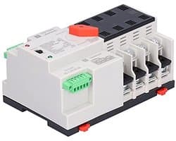 Intelligente automatische omschakelaar, 400V AC 4P 100A ATS automatische omschakelaar met dubbele omschakelaar voor draagbare elektrische groepen