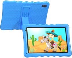 SnelShoppen - Kindertablet 10.1 Inch voor Peuters met Schokbestendige Hoes, Dual Camera, Bluetooth, WiFi, Android 13, 32GB, Perfect voor Kinderen