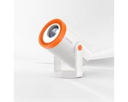 SnelShoppen - Mini Projector Pro MB02 Android 13 WLAN 6 Bluetooth 720P HD Beamer voor Thuisbioscoop, Camping, Feest, Kinderen, Tuin, Keuken