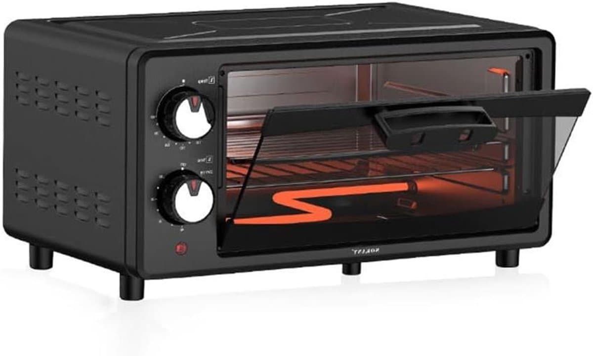 Heteluchtfriteuse Oven - Mini Oven Airfryer - Gezond Koken - 360 Graden Luchtcirculatie - 15 Liter - Zwart — afbeelding 1