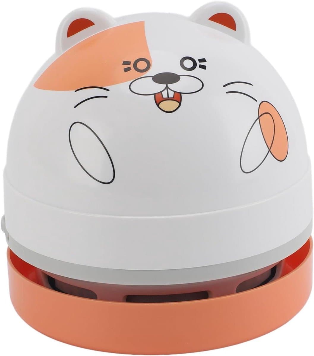 Tafelstofzuiger - Kruimeldief - Bureau reinigen - Draadloos ontwerp - 12 x 9 x 9 cm - Hamster — afbeelding 1