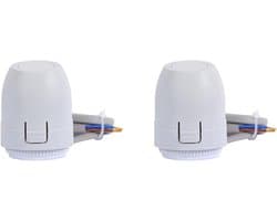 Vloerverwarming Actuator - Thermostaat Aansturing - Regelen Temperatuur - Energiezuinig - 2 stuks - Wit
