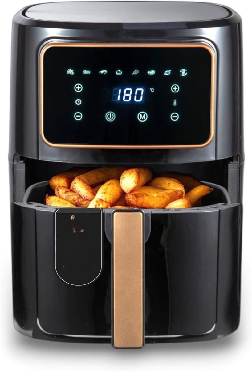 REN® Airfryer XXL - Mini-oven - Heteluchtfriteuse - Zwart - 36cm x 40cm x 36cm — afbeelding 1