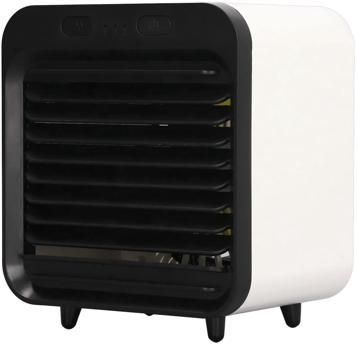 Jhubersproducts - Draagbare Airconditioner - Mini-luchtkoeler - 3 Snelheden - Zwart wit - USB-aangedreven - Koelventilator - Geschikt voor slaapkamer — afbeelding 1
