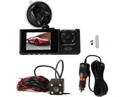 Dailygoods - Dailygoody - Dash Cam Voor Achter - 170° Groothoek - Nachtzicht - 1080p Full HD - Accident Lock - Loop Recording - Parkeermonitor - Geschikt voor