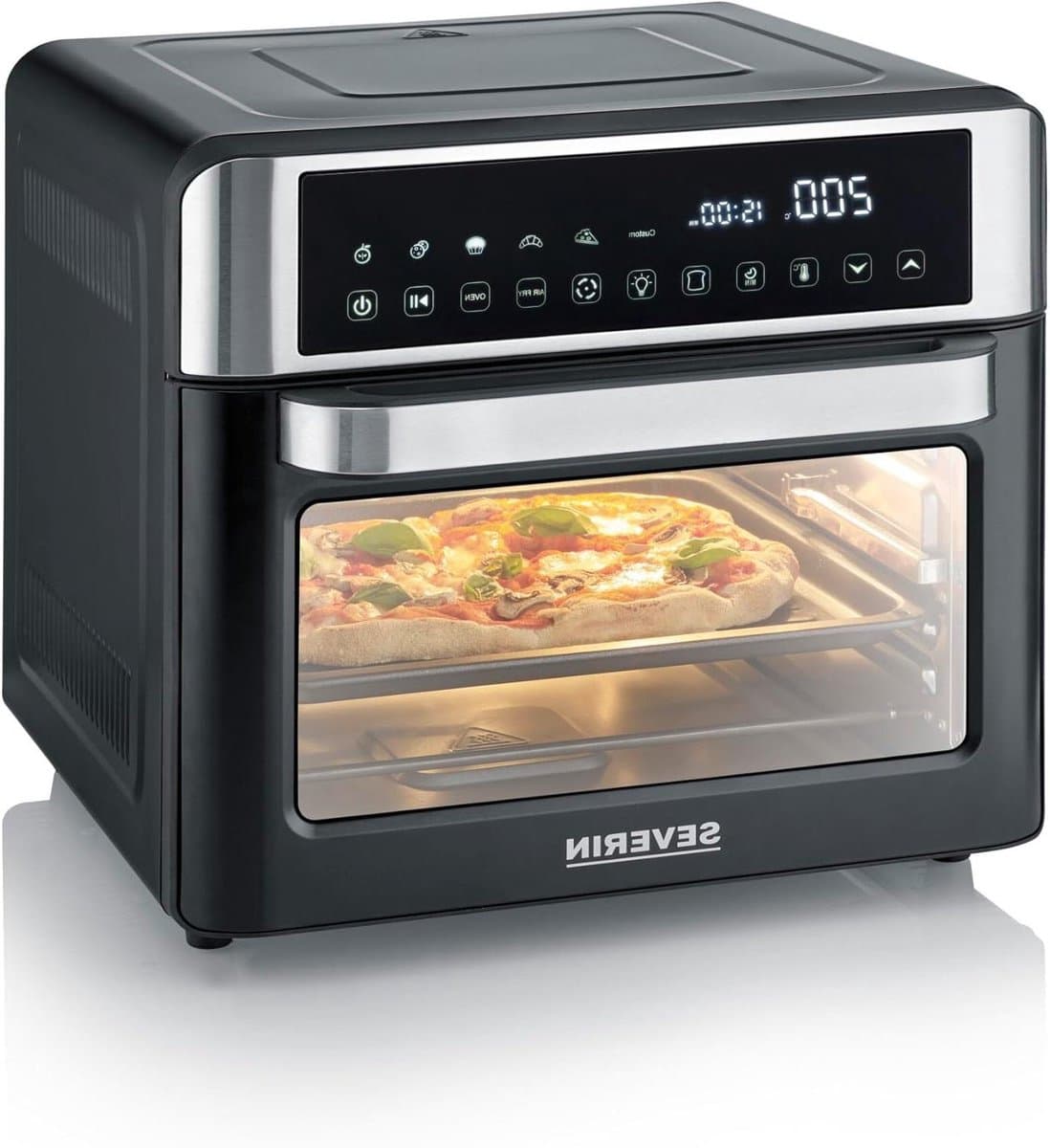Airfryer Oven - Heteluchtoven Minioven - Snel Maaltijden Bereiden - 25 Liter Capaciteit - 44.7 x 49.3 x 42 cm — afbeelding 1