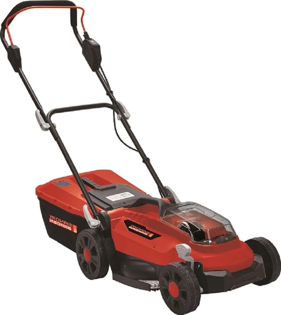 Accu Grasmaaier - Elektrische maaier - Gazon onderhoud - Borstelloze motor - 33 cm snijbreedte - Rood — afbeelding 1
