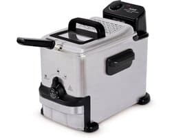 Compacte Frituurpan - Friteuse Oleoclean - Lekker Frituren - Automatische Filtratie - 2 Liter - Zwart