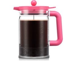 Bodum | Bean Cafetière voor ijskoffie / cold brew | Kunststof BPA-vrij | 1.5L | 12 kops | Bubblegum
