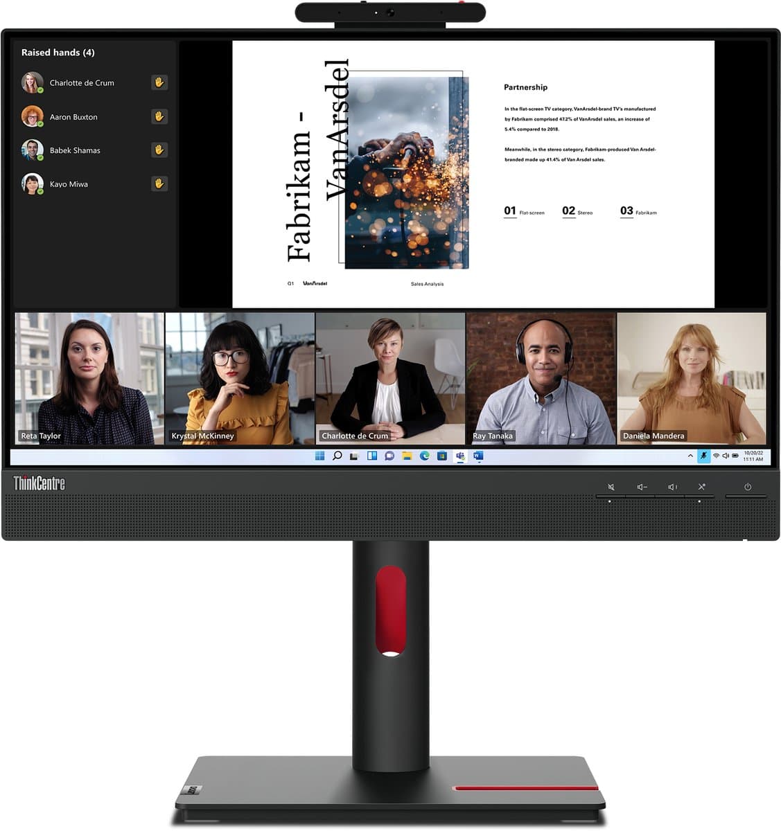 Lenovo ThinkCentre TIO-22 Gen5 Monitor — afbeelding 1