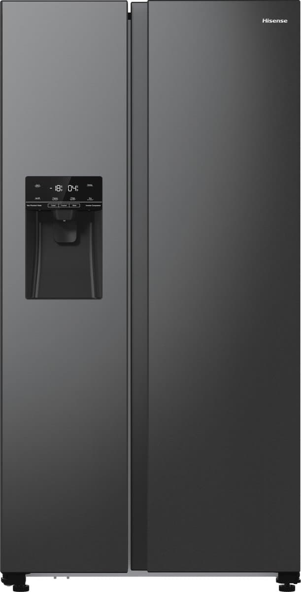 Hisense RS5P535NTFE vrijstaande koel-vriescombinatie - 535 liter capaciteit - Side-by-Side - NoFrost - roestvrij staal — afbeelding 1