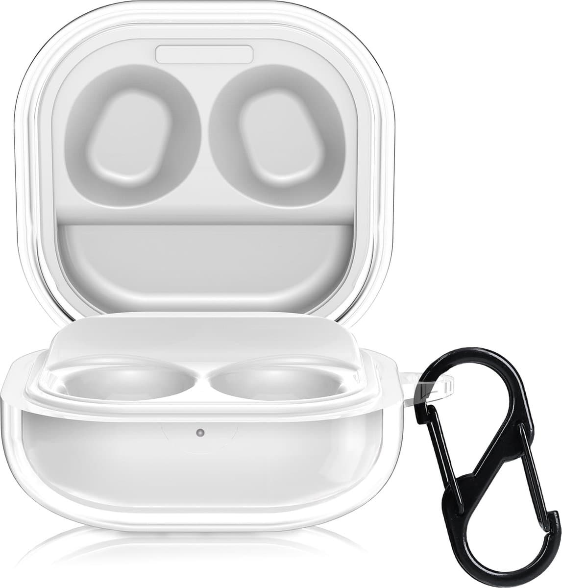 kwmobile Earphones Case for Samsung Galaxy Buds FE Case - Clear TPU Silicone Earbuds Cover - Transparent — afbeelding 1