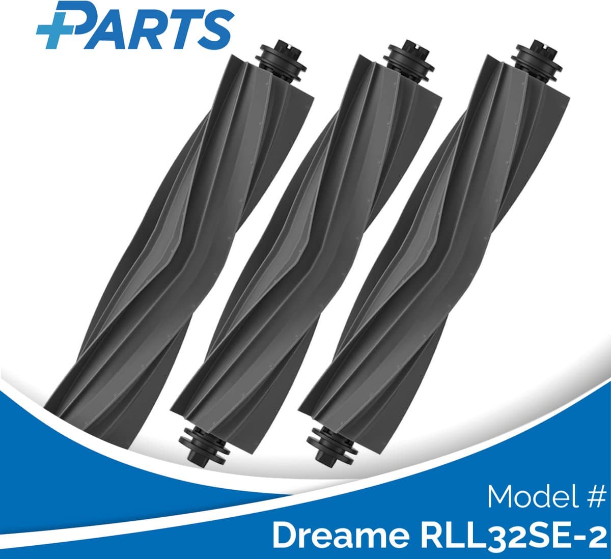 Dreame RLL32SE-2 Borstels (3 Stuks, Plus.Parts® alternatief voor RMSRB0) — afbeelding 1