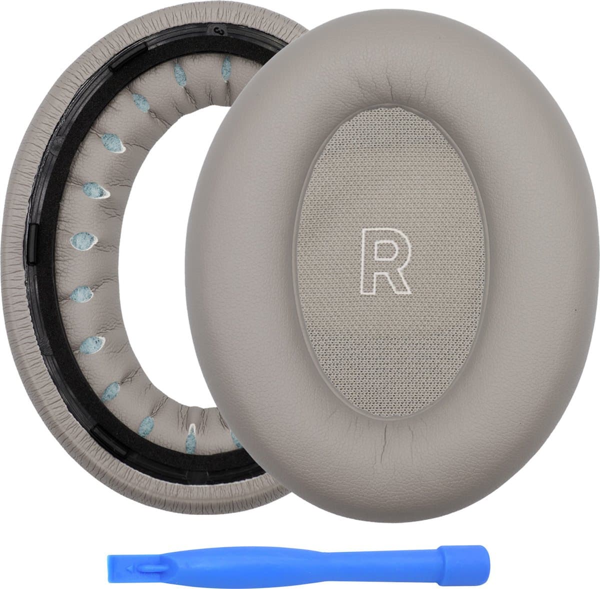 MMOBIEL Vervangende Oorkussens Geschikt voor Bose QuietComfort Ultra Wireless Noise Cancelling Hoofdtelefoons – Memory Foam en Protein PU Koptelefoon Oorkussens - Noise Isolation Earpads – Zandsteen — afbeelding 1