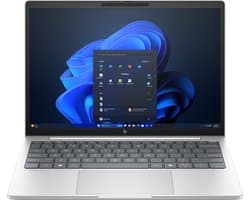 HP EliteBook 8 G1i AI PC Intel Core Ultra 7 255U Laptop 33,8 cm (13.3") WUXGA 32 GB LPDDR5x-SDRAM 1 TB SSD Wi-Fi 7 (802.11be) Windows 11 Pro Zilver