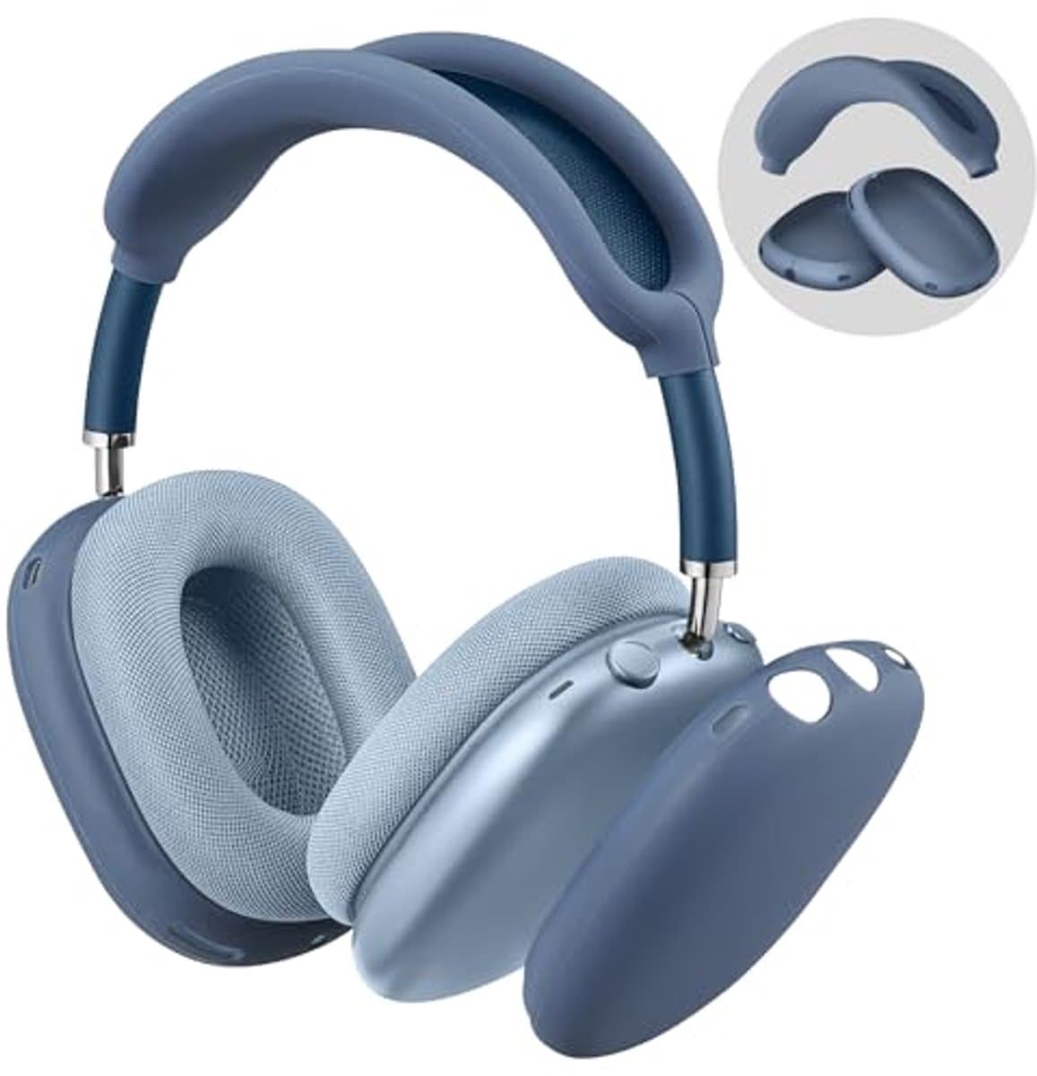 Silicone Hoes voor AirPods Max - Bescherming tegen Krassen en Vingerafdrukken - Accessoires voor Hoofdtelefoon — afbeelding 1