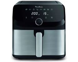 Moulinex Easy Fry Mega EZ855D20 friteuse Enkel 7,5 l Vrijstaand Heteluchtfriteuse Zwart, Roestvrijstaal