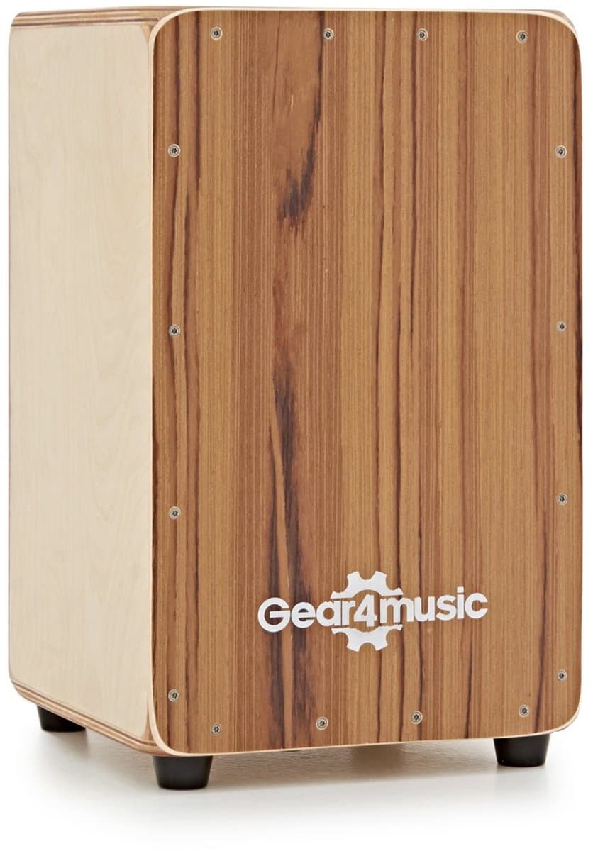 Compacte Cajon met Draagtas van Gear4music, Teak — afbeelding 1