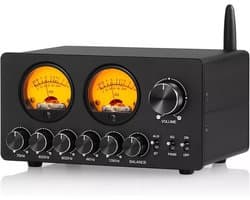 5-Bands Audio Equalizer met Bluetooth & VU-Meter | Voorversterker voor Hifi, Stereo en Computer