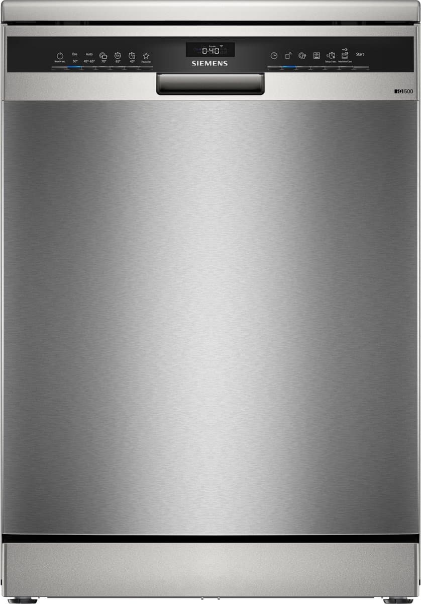 Siemens SN25ZI08CE - iQ500 - Vrijstaande Vaatwasser - Zeer stil - RVS - Zeolith droogsysteem: sneller droog met minder energie - Home Connect - varioSpeed Plus je vaat tot wel drie keer zo snel schoon — afbeelding 1