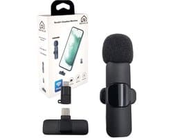 Draadloze Microfoon - Mini Microfoon - Dasspeld - Lavalier microfoon - Android en Iphone - Stream microfoon - Plug & play